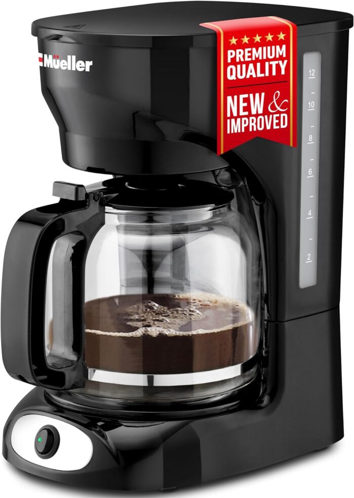 Mueller 12-Cup Drip Coffee Maker - Borosilicate Carafe