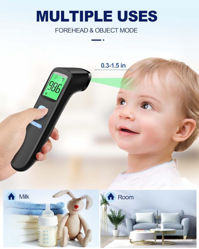 ANMEATE No-Touch Forehead Thermometer for Adults, Infrared Digital Thermometer for Kids - Image 5