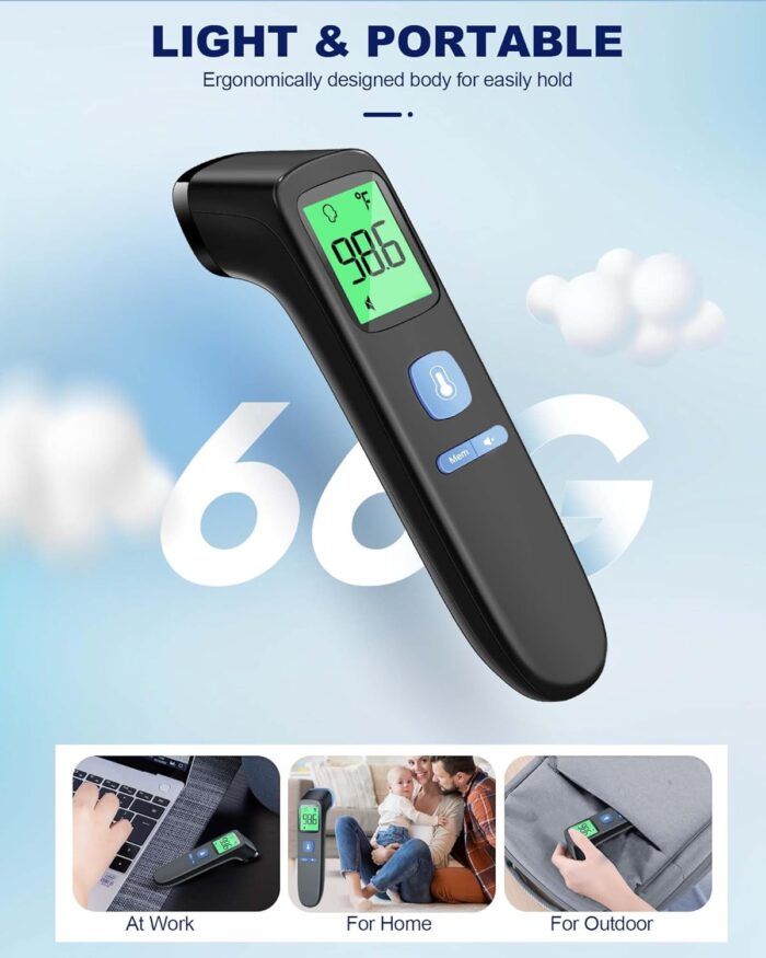 ANMEATE No-Touch Forehead Thermometer for Adults, Infrared Digital Thermometer for Kids - Image 7