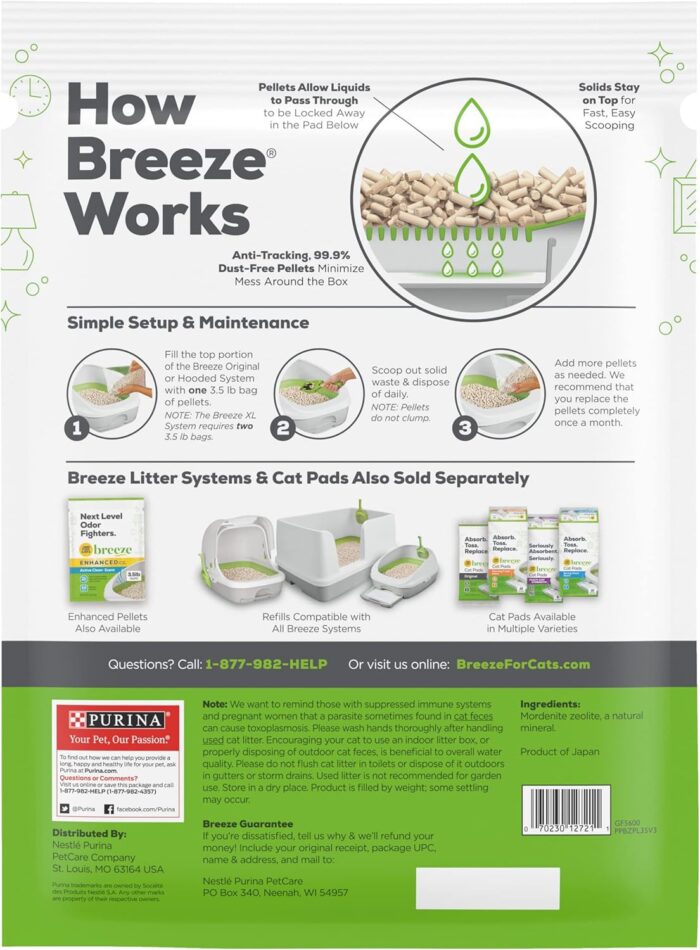 Purina Litter Tidy Cat Breeze Pellets, 3.5 lb (Pack of 4) - Image 3